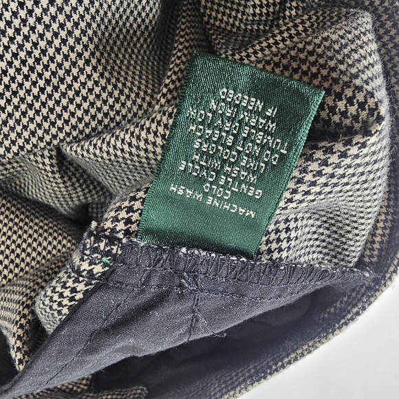Ralph Lauren Black and White Houndstooth Pants - Picture 14 of 14